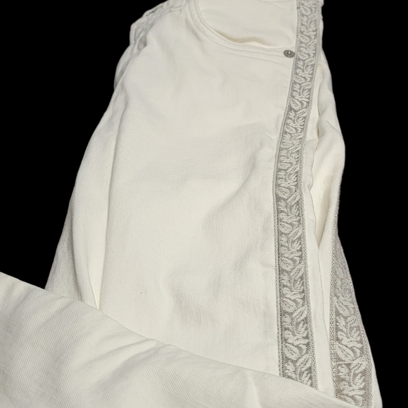 Citizens of Humanity white Harlow ankle high rise skinny fit women's size 25 - Picture 2 of 13